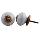 Light Grey Dot Ceramic Dresser Knob